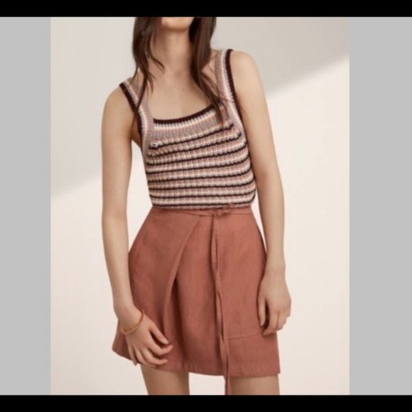 Aritzia linen skirt